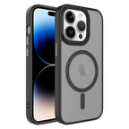 __vg|Siyah|0|8680436648827-01|Apple iPhone 14 Pro Max Kılıf Mat Arka Yüzey Wireless Şarj Özellikli Gordonix Flet MagSafe Kapak