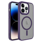 __vg|Derin Mor|0|8680436648834-01|Apple iPhone 14 Pro Max Kılıf Mat Arka Yüzey Wireless Şarj Özellikli Gordonix Flet MagSafe Kapak