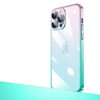__vg|Pembe-Mavi|0|8680436650967-01|Apple iPhone 14 Pro Max Kılıf Parlak Renk Geçişli Kamera Korumalı Gordonix Senkron Kapak