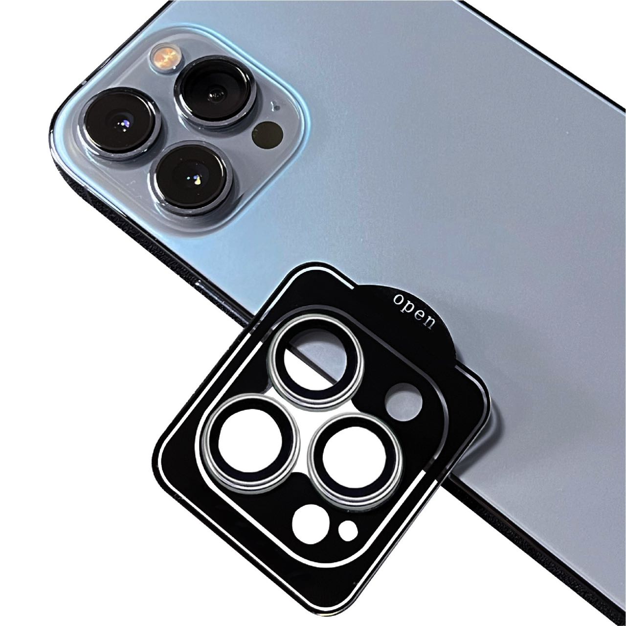 __vg|Gümüş|0|8680436679944-01|Apple iPhone 14 Pro Max Gordonix CL-11 Safir Parmak İzi Bırakmayan Anti-Reflective Kamera Lens Koruyucu