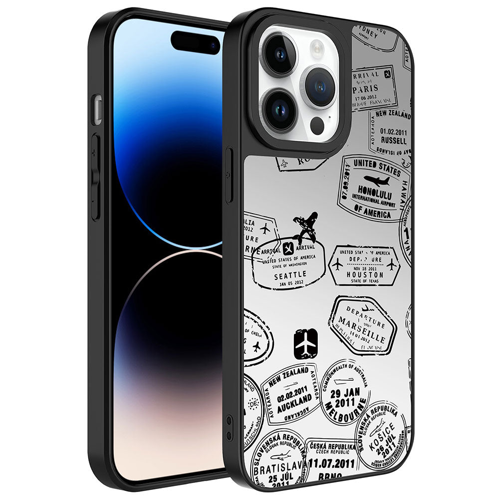 __vg|Seyahat|0|8680436682425-01|Apple iPhone 14 Pro Max Kılıf Aynalı Desenli Kamera Korumalı Parlak Gordonix Mirror Kapak