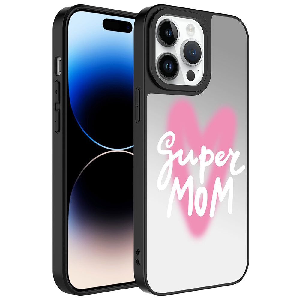 __vg|Süper Anne|0|8680436682449-01|Apple iPhone 14 Pro Max Kılıf Aynalı Desenli Kamera Korumalı Parlak Gordonix Mirror Kapak