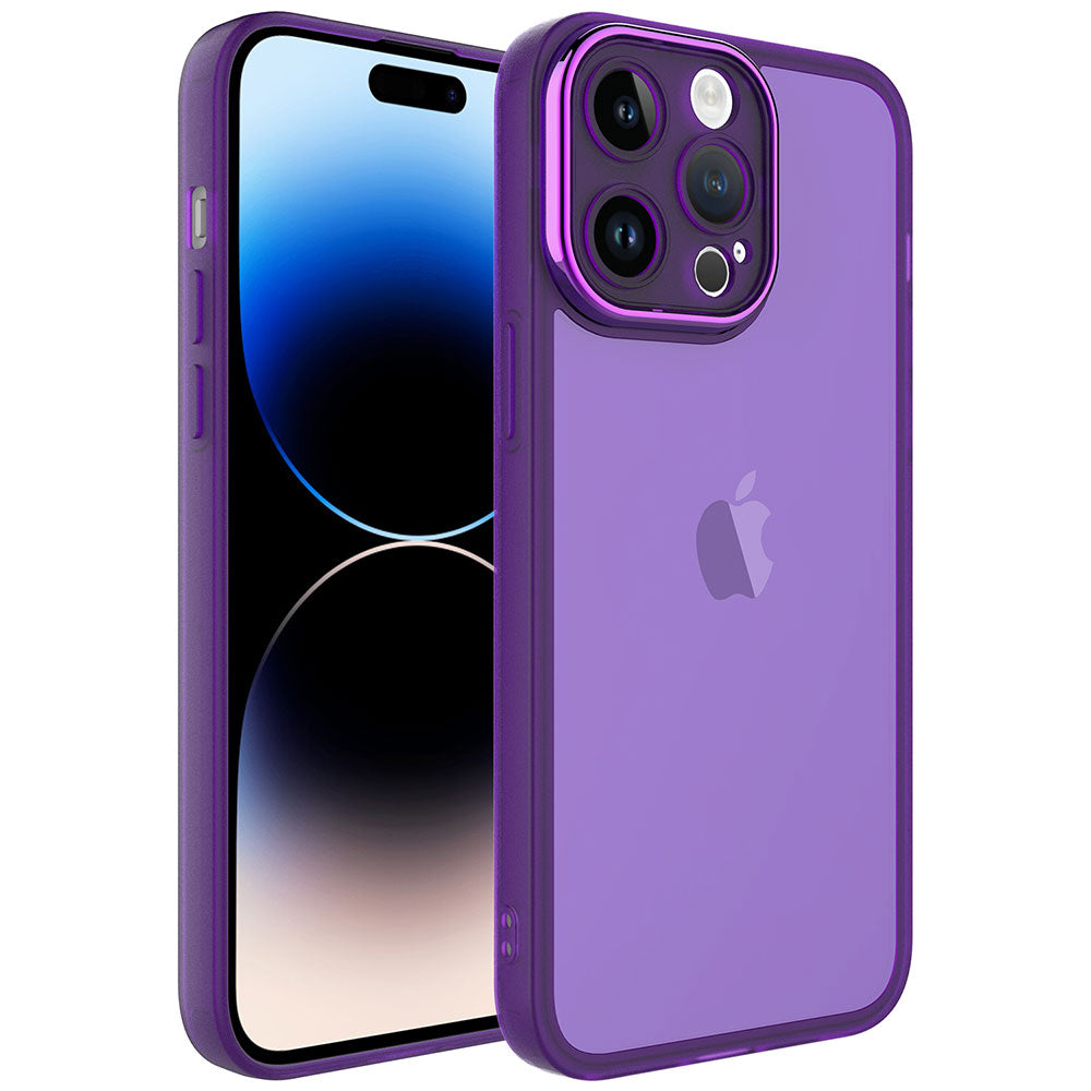 __vg|Derin Mor|0|8680436687628-01|Apple iPhone 14 Pro Max Kılıf Kamera Korumalı Transparan Gordonix Post Kapak