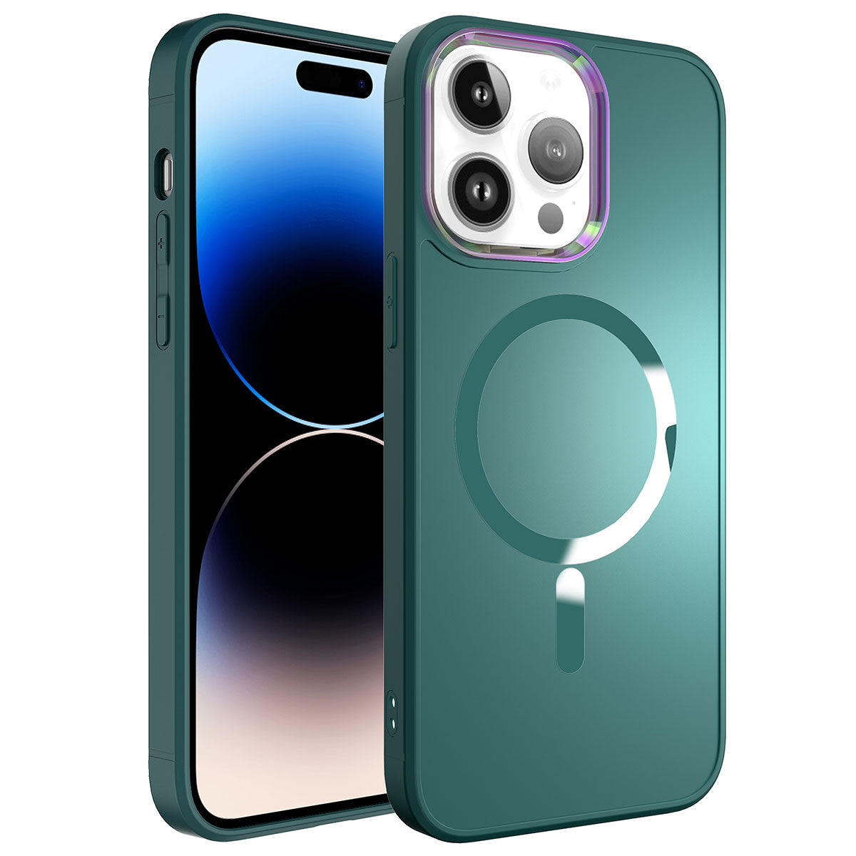 __vg|Koyu Yeşil|0|8680436694114-01|Apple iPhone 14 Pro Max Kılıf MagSafe Wireless Şarj Özellikli Gordonix Stil Kapak