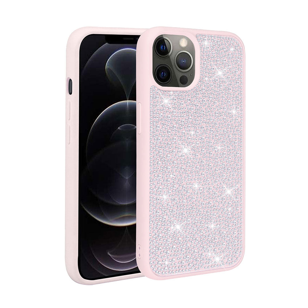 __vg|Pembe|0|8680436695623-01|Apple iPhone 14 Pro Max Kılıf Parlak Taşlı Tasarım Gordonix Ston Kapak