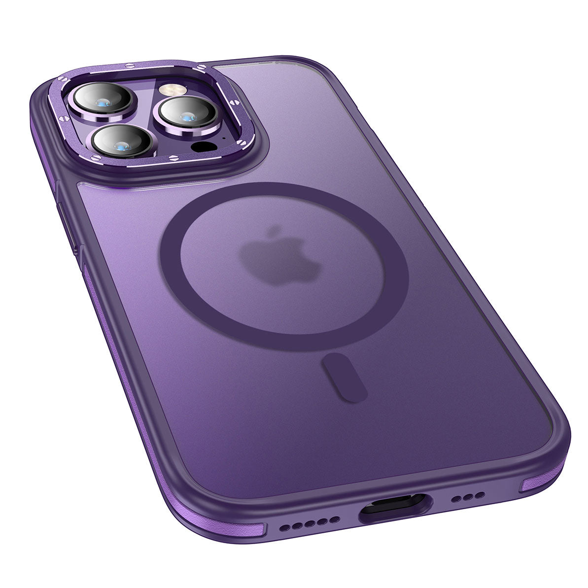 __vg|Derin Mor|0|8680436696385-01|Apple iPhone 14 Pro Max Kılıf MagSafe Şarj Özellikli Mat Görünümlü Wlons Vevo Kapak