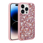 __vg|Pembe|0|8680436698600-01|Apple iPhone 14 Pro Max Kılıf Parlak Taşlı Tasarım Gordonix Linea Kapak