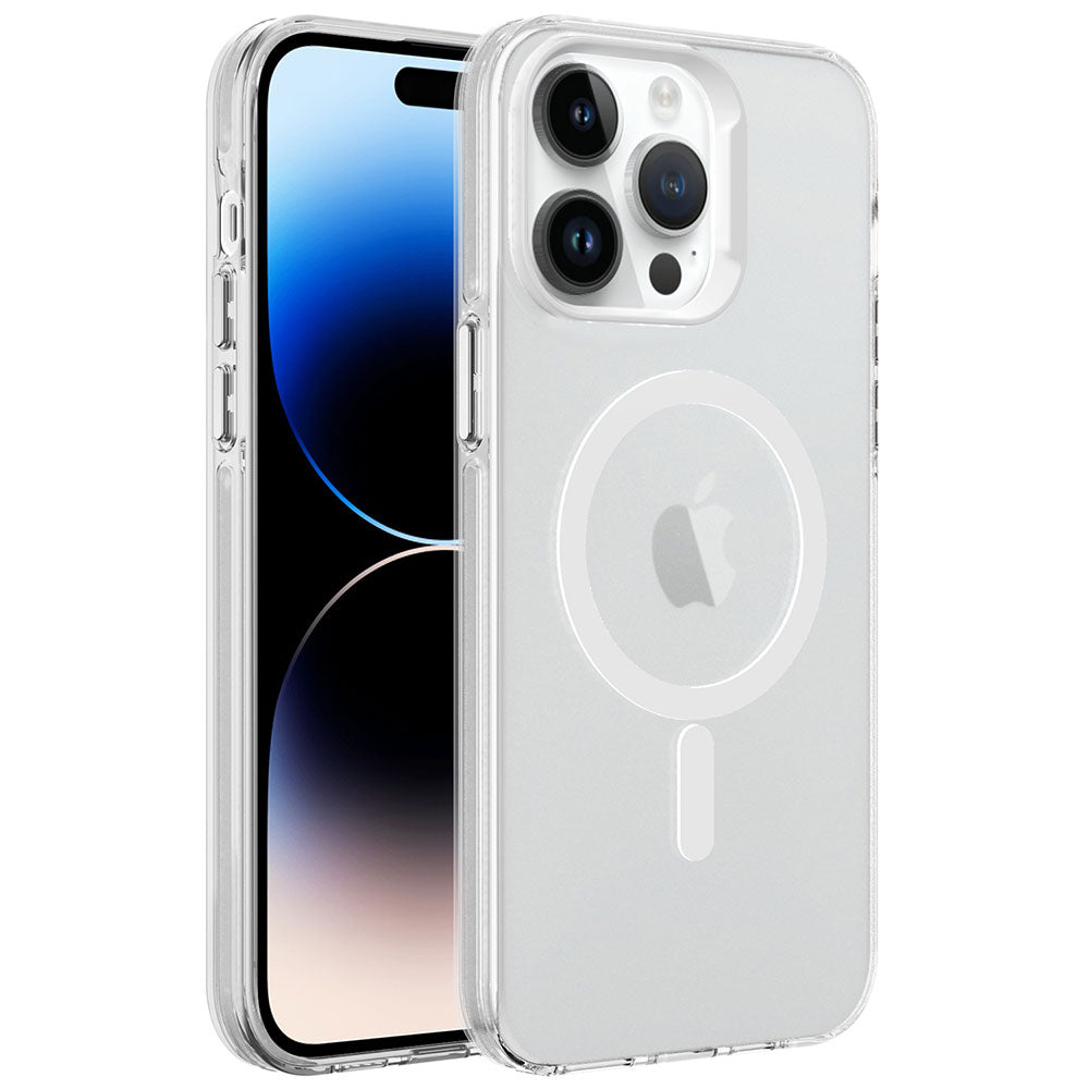 __vg|Renksiz|0|8680436704196-01|Apple iPhone 14 Pro Max Kılıf Gordonix MagSafe Şarj Özellikli Buzlu Transparan C-Pro Sert Kapak