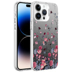 __vg|Çiçek|0|8680436704806-01|Apple iPhone 14 Pro Max Kılıf Desenli Gordonix Silver Sert Kapak