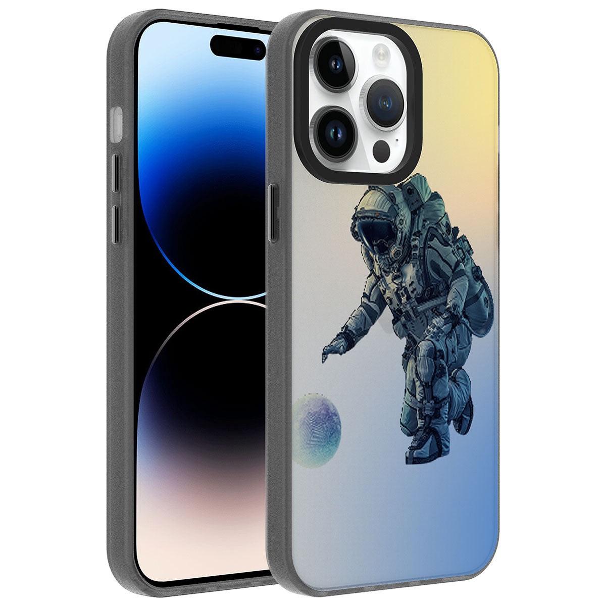 __vg|Astronot|0|8680436706251-01|Apple iPhone 14 Pro Max Kılıf Desenli Gordonix Dragon Sert Kapak