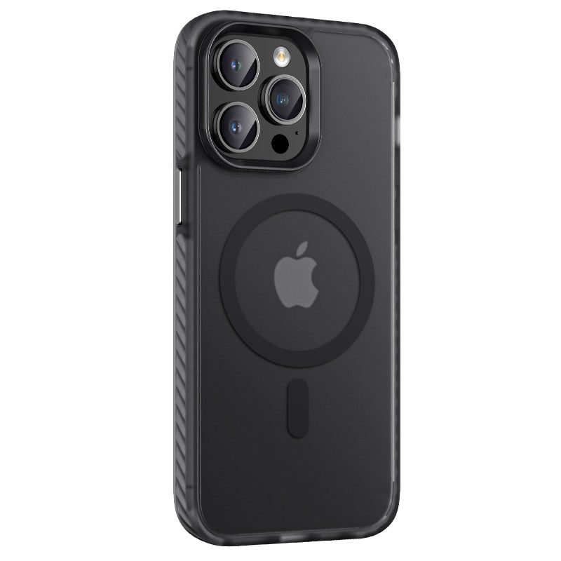 __vg|Siyah|0|8680436707340-01|Apple iPhone 14 Pro Max Kılıf Mat Arka Yüzey Wireless Şarj Özellikli Gordonix Locik Kapak