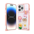 __vg|Pembe|0|8680436756317-01|Apple iPhone 14 Pro Max Kılıf Parlayan Simli Kabartma Figürlü Gordonix Cevze Kapak