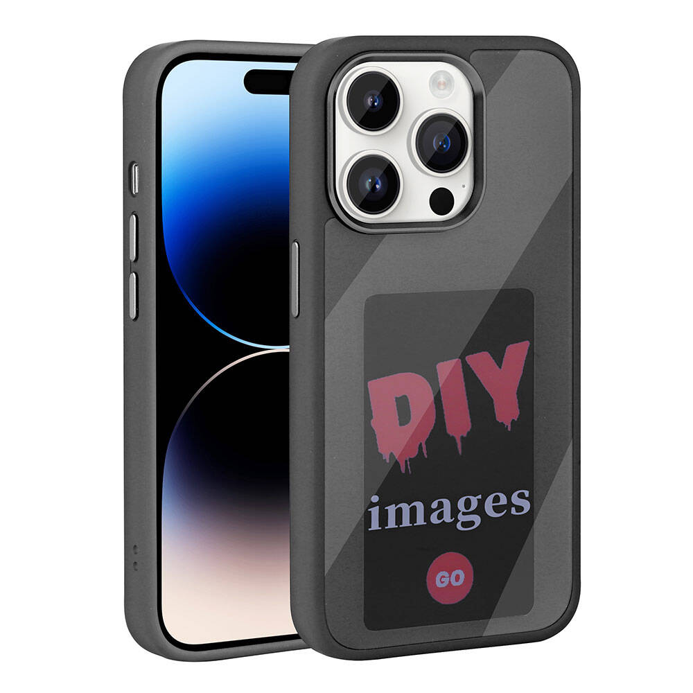 __vg|Siyah|0|8680436773796-01|Apple iPhone 14 Pro Max Kılıf Ekranı Yansıtan Gordonix Akıllı NFC Kapak