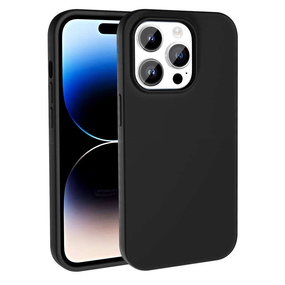 __vg|Siyah|0|8680436779057-01|Apple iPhone 14 Pro Max Kılıf MagSafe Şarj Özellikli Sıvı Teknolojili Silinebilir Sert Gordonix Kivi Kapak