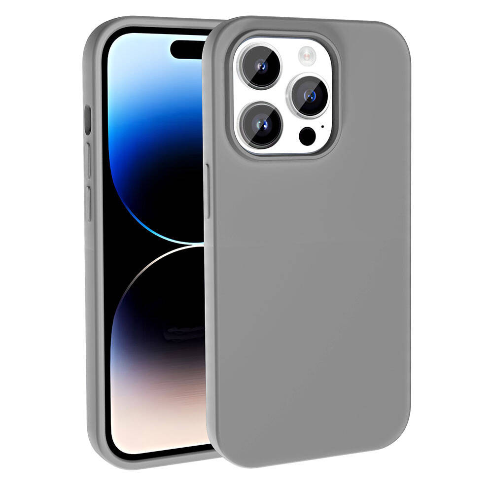 __vg|Koyu Gri|0|8680436779071-01|Apple iPhone 14 Pro Max Kılıf MagSafe Şarj Özellikli Sıvı Teknolojili Silinebilir Sert Gordonix Kivi Kapak