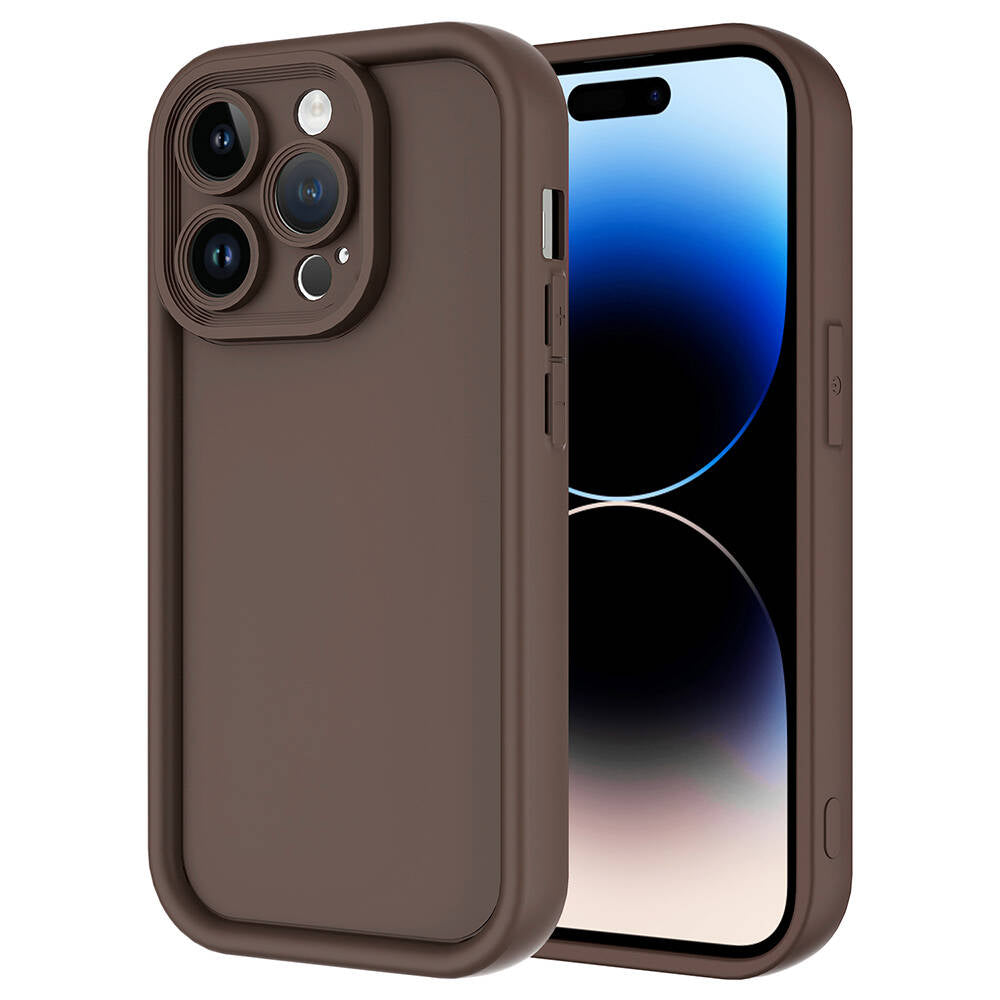 __vg|Kahverengi|0|8680436780510-01|Apple iPhone 14 Pro Max Kılıf Kamera Korumalı Gordonix Ananas Kapak