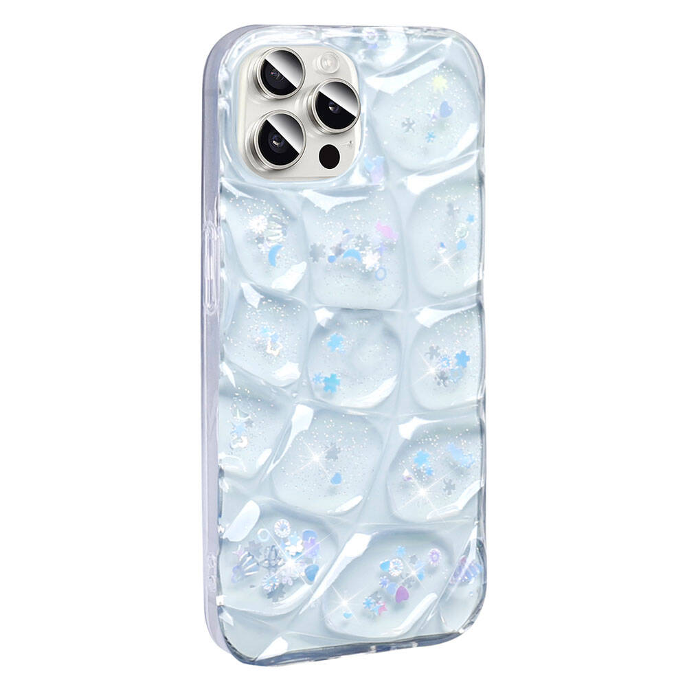 __vg|Beyaz|0|8680436788127-01|Apple iPhone 14 Pro Max Kılıf Simli 3D Desenli Gordonix Hacar Kapak