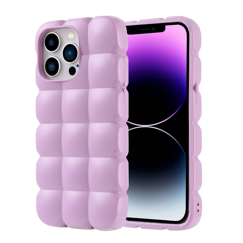 __vg|Lila|0|8680436792346-01|Apple iPhone 14 Pro Max Kılıf Parlak Esnek Silikon Gordonix Dom Dom Kapak