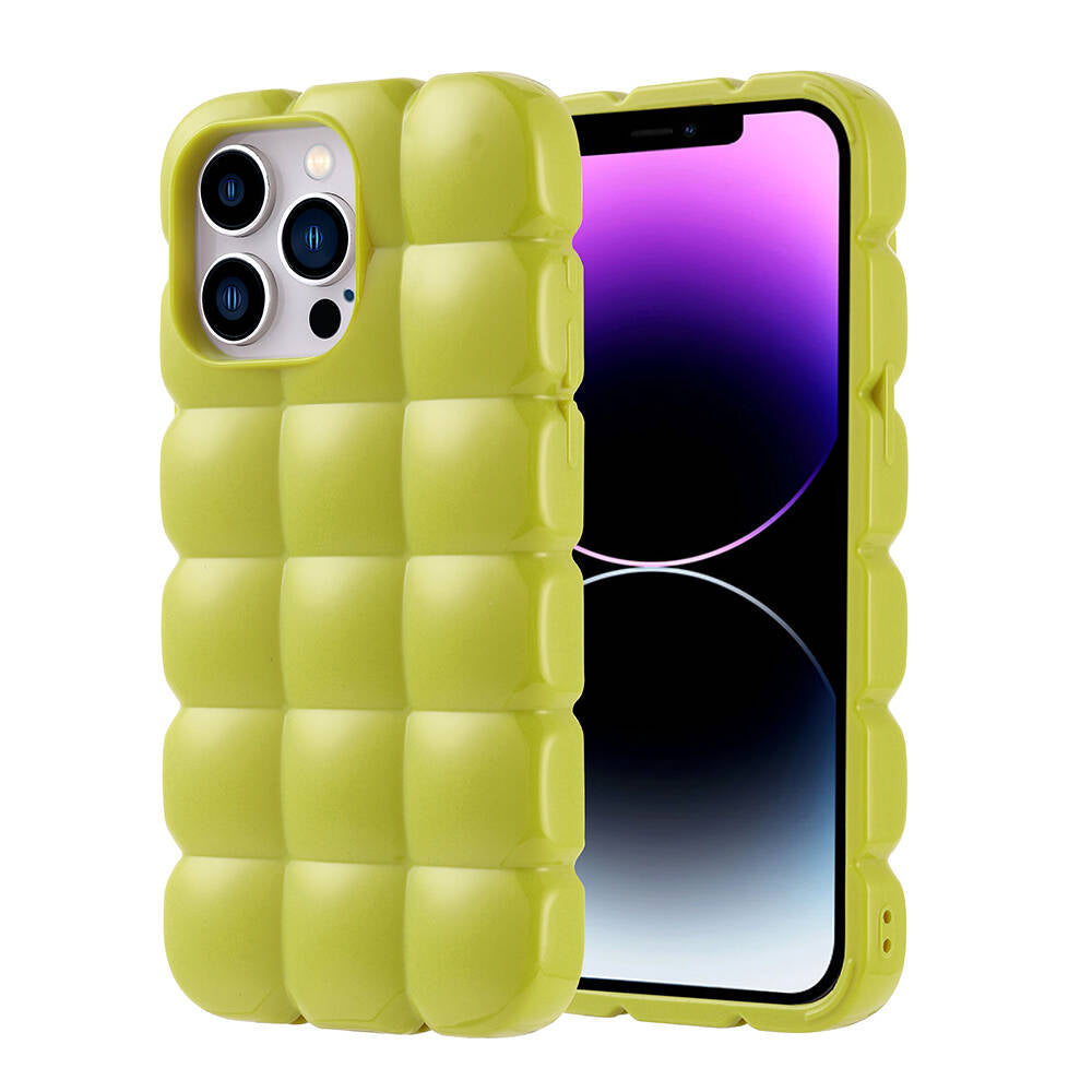 __vg|Yeşil|0|8680436792353-01|Apple iPhone 14 Pro Max Kılıf Parlak Esnek Silikon Gordonix Dom Dom Kapak