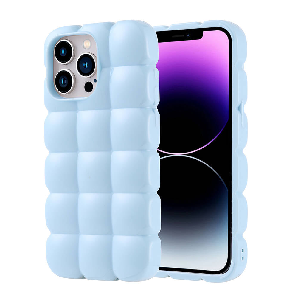 __vg|Mavi|0|8680436792377-01|Apple iPhone 14 Pro Max Kılıf Parlak Esnek Silikon Gordonix Dom Dom Kapak