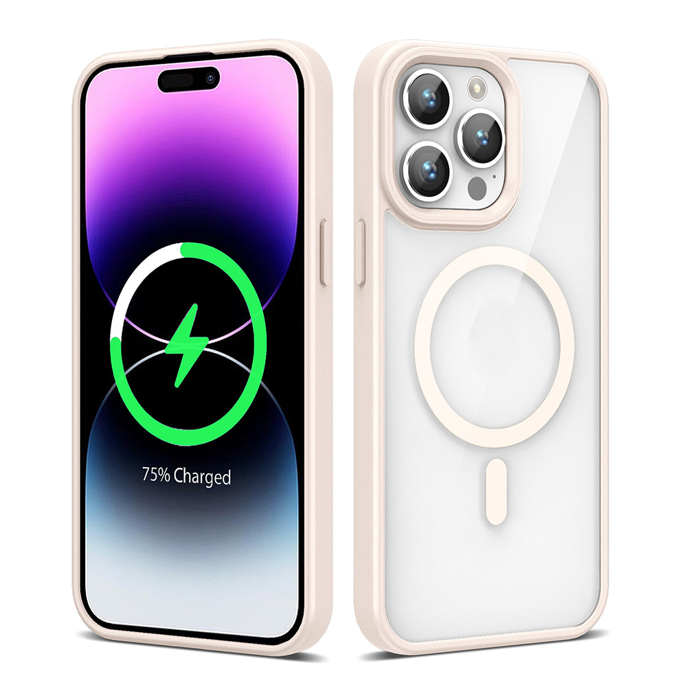 __vg|Pembe|0|8680436824504-01|Apple iPhone 14 Pro Max Kılıf MagSafe Wireless Şarj Özellikli Silikon Gordonix Ege Kapak