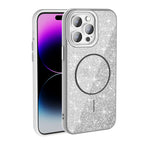 __vg|Beyaz|0|8680436829646-01|Apple iPhone 14 Pro Max Kılıf MagSafe Şarj Özellikli Parlayan Simli Gordonix Okso Kapak