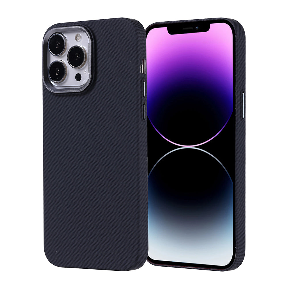 __vg|Siyah|0|8680436849255-01|Apple iPhone 14 Pro Max Kılıf MagSafe Şarj Özellikli Karbon Fiber Görünümlü Gordonix Nekst Kapak