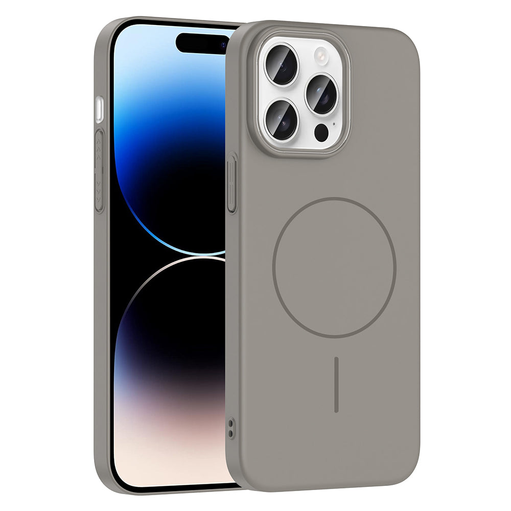 __vg|Gri|0|8680436851890-01|Apple iPhone 14 Pro Max Kılıf MagSafe Şarj Özellikli Gordonix Ruby Sert Kapak