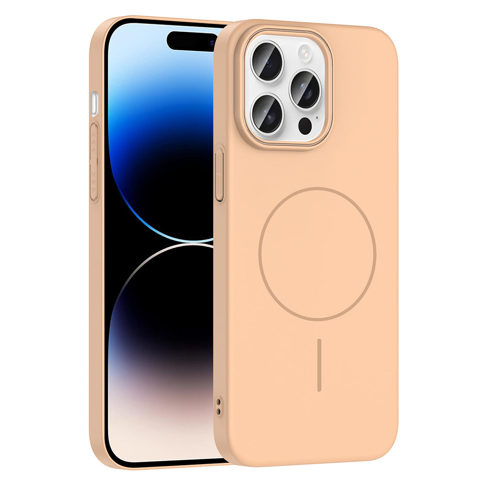 __vg|Desert Titanyum|0|8680436851906-01|Apple iPhone 14 Pro Max Kılıf MagSafe Şarj Özellikli Gordonix Ruby Sert Kapak