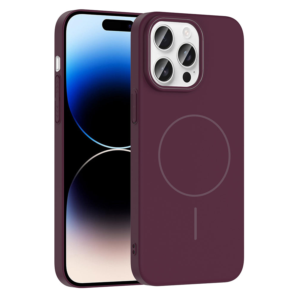 __vg|Mürdüm|0|8680436851920-01|Apple iPhone 14 Pro Max Kılıf MagSafe Şarj Özellikli Gordonix Ruby Sert Kapak