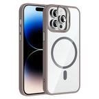 __vg|Gri|0|8680436856970-01|Apple iPhone 14 Pro Max Kılıf Standlı ve Kamera Lens Hediyeli MagSafe Şarj Özellikli Gordonix Etro Kapak