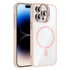 __vg|Pembe|0|8680436857007-01|Apple iPhone 14 Pro Max Kılıf Standlı ve Kamera Lens Hediyeli MagSafe Şarj Özellikli Gordonix Etro Kapak