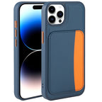 __vg|Lacivert|0|8680436897294-01|Apple iPhone 14 Pro Max Kılıf Kartlıklı Gordonix X-Kart Silikon Kapak