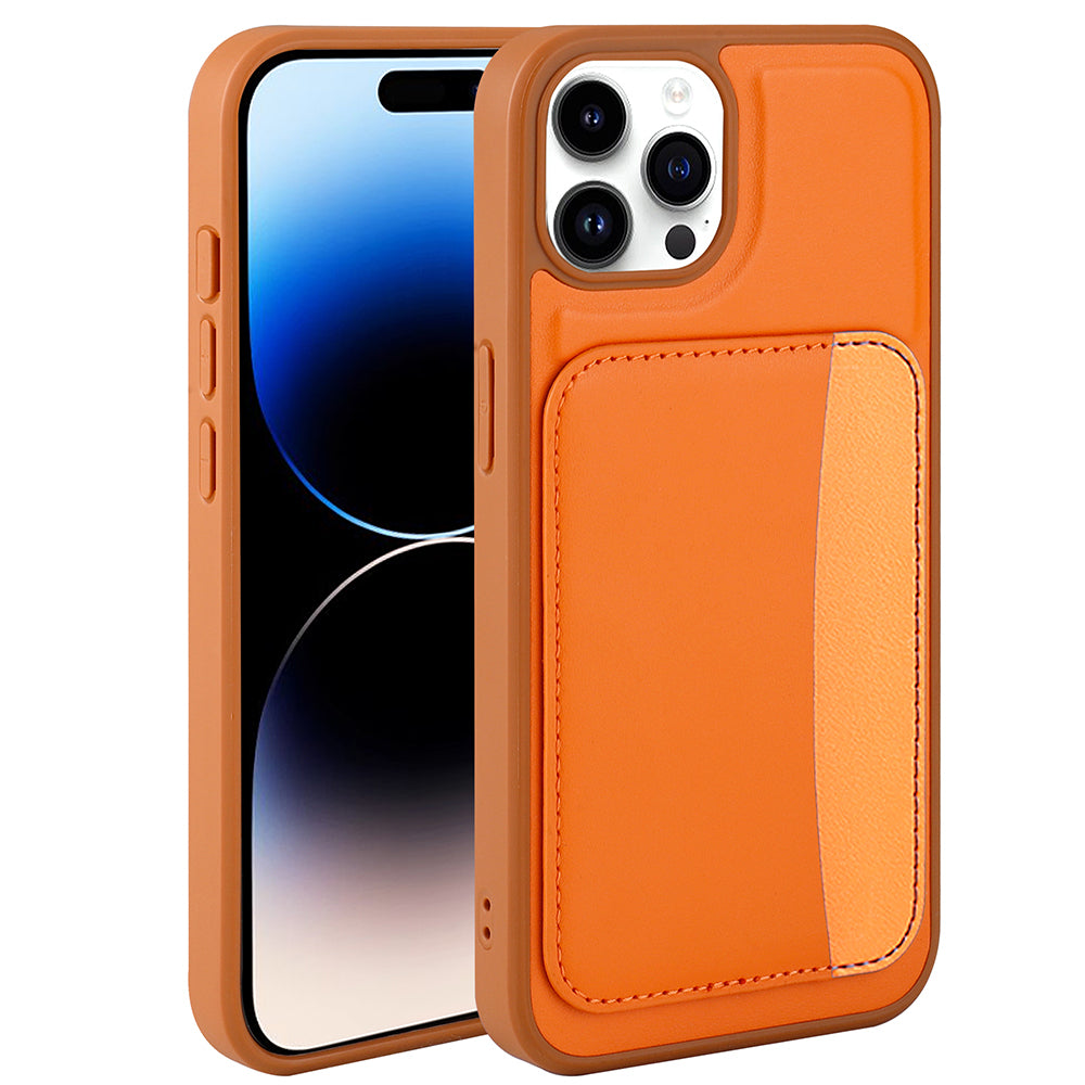 __vg|Turuncu|0|8680436897300-01|Apple iPhone 14 Pro Max Kılıf Kartlıklı Gordonix X-Kart Silikon Kapak