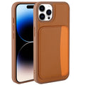 __vg|Kahverengi|0|8680436897317-01|Apple iPhone 14 Pro Max Kılıf Kartlıklı Gordonix X-Kart Silikon Kapak