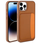 __vg|Kahverengi|0|8680436897317-01|Apple iPhone 14 Pro Max Kılıf Kartlıklı Gordonix X-Kart Silikon Kapak