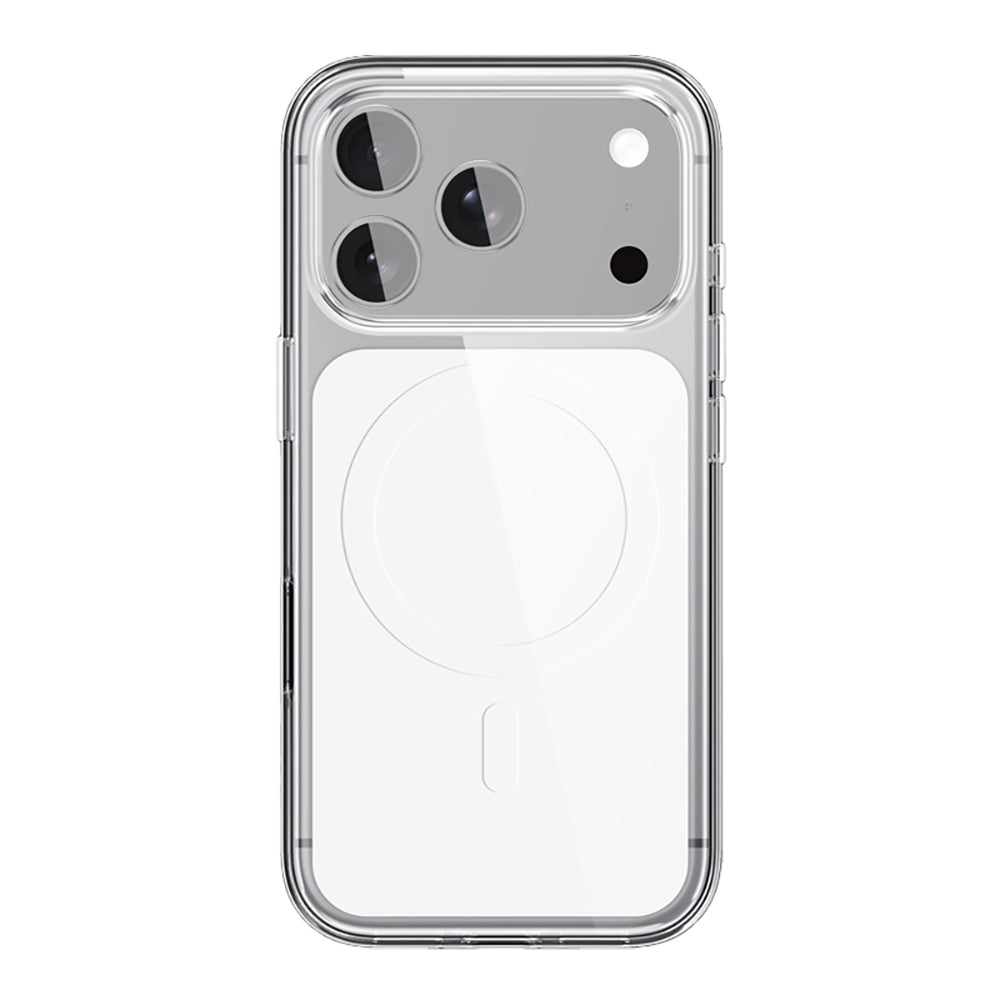 __vg|Beyaz|0|8680436908983-01|Apple iPhone 17 Pro Max Kılıf MagSafe Şarj Özellikli Şeffaf Tasarımlı Wlons Apel Kapak