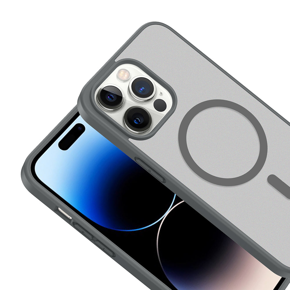 __vg|Gri|2|8680436917732-03|Apple iPhone 14 Pro Max Kılıf MagSafe Şarj Özellikli Gordonix Babet Kapak
