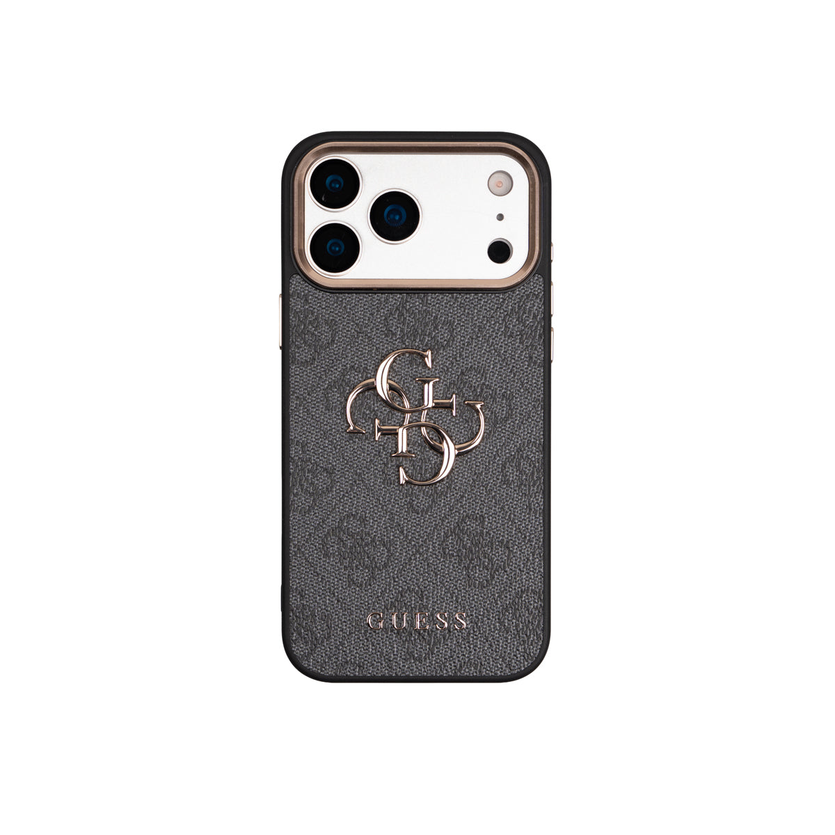 __vg|Siyah|7|8680436926208-08|Apple iPhone 17 Pro Max Guess Orjinal Lisanslı Büyük 4G ve Yazı Logolu Kılıf + Ekran Koruyucu + Lens Koruyucu 3in1 Aksesuar Seti