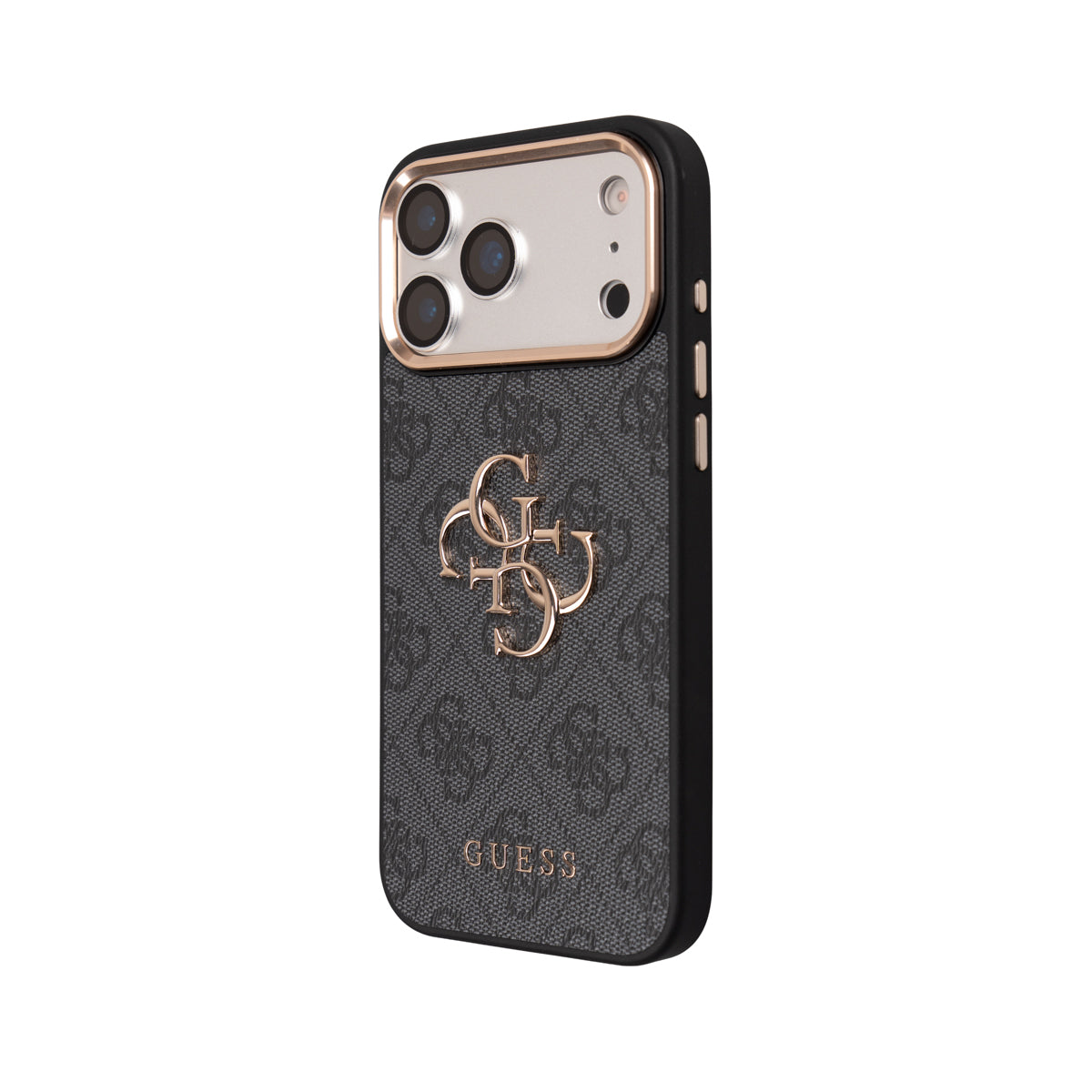 __vg|Siyah|8|8680436926208-09|Apple iPhone 17 Pro Max Guess Orjinal Lisanslı Büyük 4G ve Yazı Logolu Kılıf + Ekran Koruyucu + Lens Koruyucu 3in1 Aksesuar Seti
