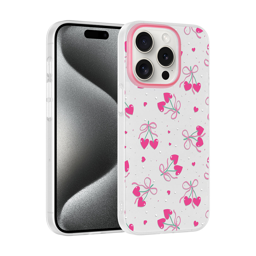 __vg|Kalpli Kiraz|0|8680436935729-01|Apple iPhone 14 Pro Max Kılıf Kamera Korumalı Desenli Gordonix Klip Kapak