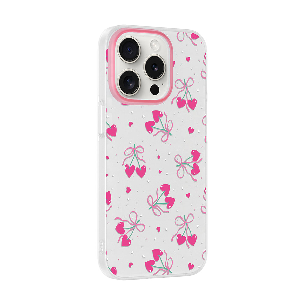 __vg|Kalpli Kiraz|1|8680436935729-02|Apple iPhone 14 Pro Max Kılıf Kamera Korumalı Desenli Gordonix Klip Kapak