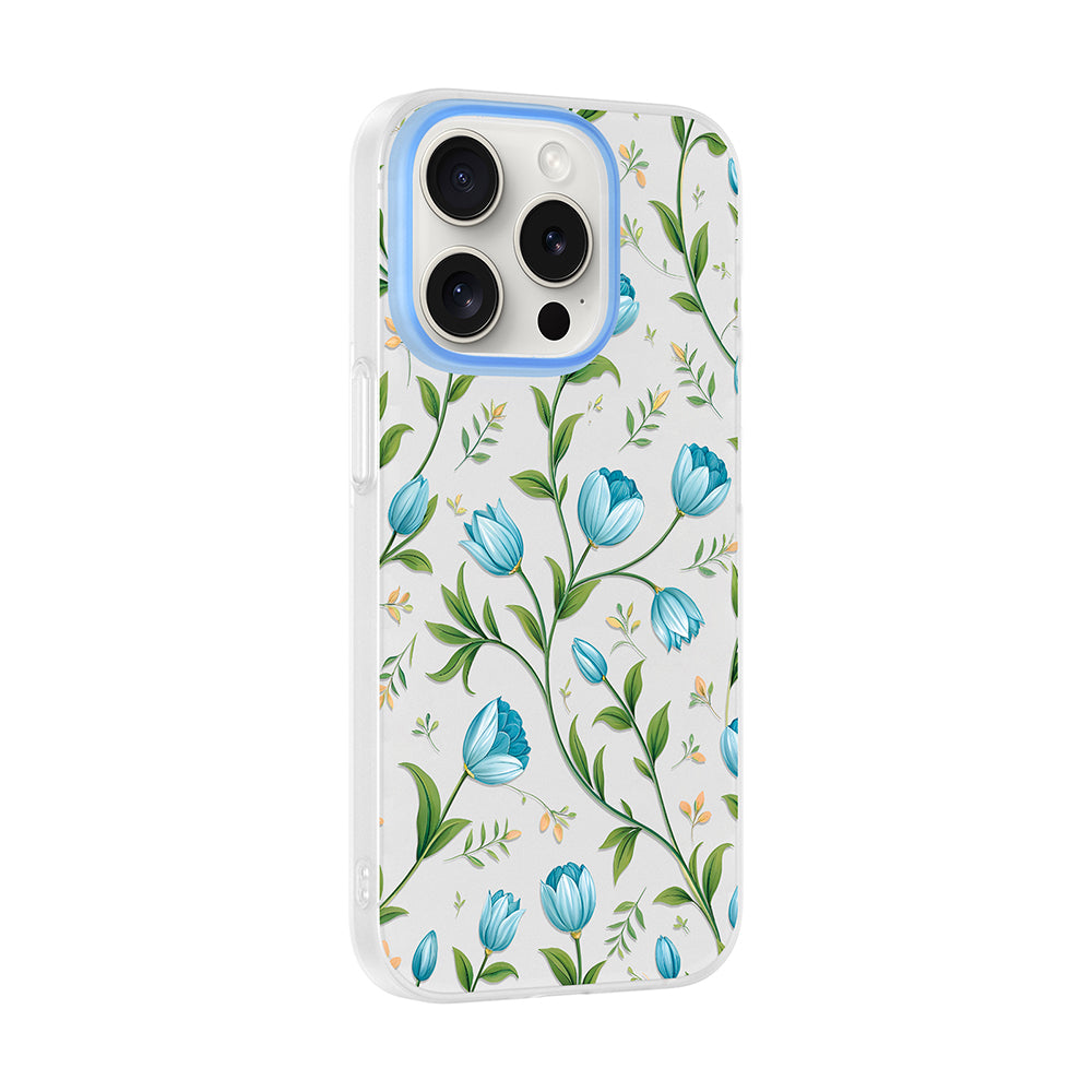 __vg|Mavi Lale|1|8680436935736-02|Apple iPhone 14 Pro Max Kılıf Kamera Korumalı Desenli Gordonix Klip Kapak