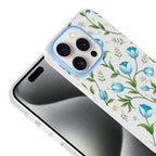 __vg|Mavi Lale|2|8680436935736-03|Apple iPhone 14 Pro Max Kılıf Kamera Korumalı Desenli Gordonix Klip Kapak