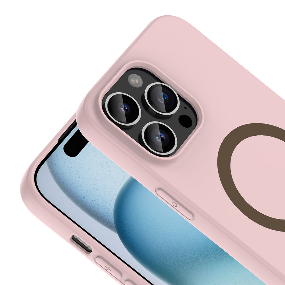 __vg|Açık Pembe|1|8680436940204-02|Apple iPhone 14 Pro Max Kılıf MagSafe Şarj Özellikli Gordonix Aris Silikon Kapak