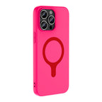 __vg|Koyu Pembe|2|8680436940211-03|Apple iPhone 14 Pro Max Kılıf MagSafe Şarj Özellikli Gordonix Aris Silikon Kapak