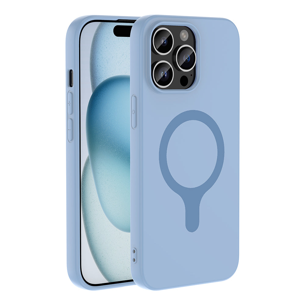 __vg|Baby Blue|0|8680436940235-01|Apple iPhone 14 Pro Max Kılıf MagSafe Şarj Özellikli Gordonix Aris Silikon Kapak