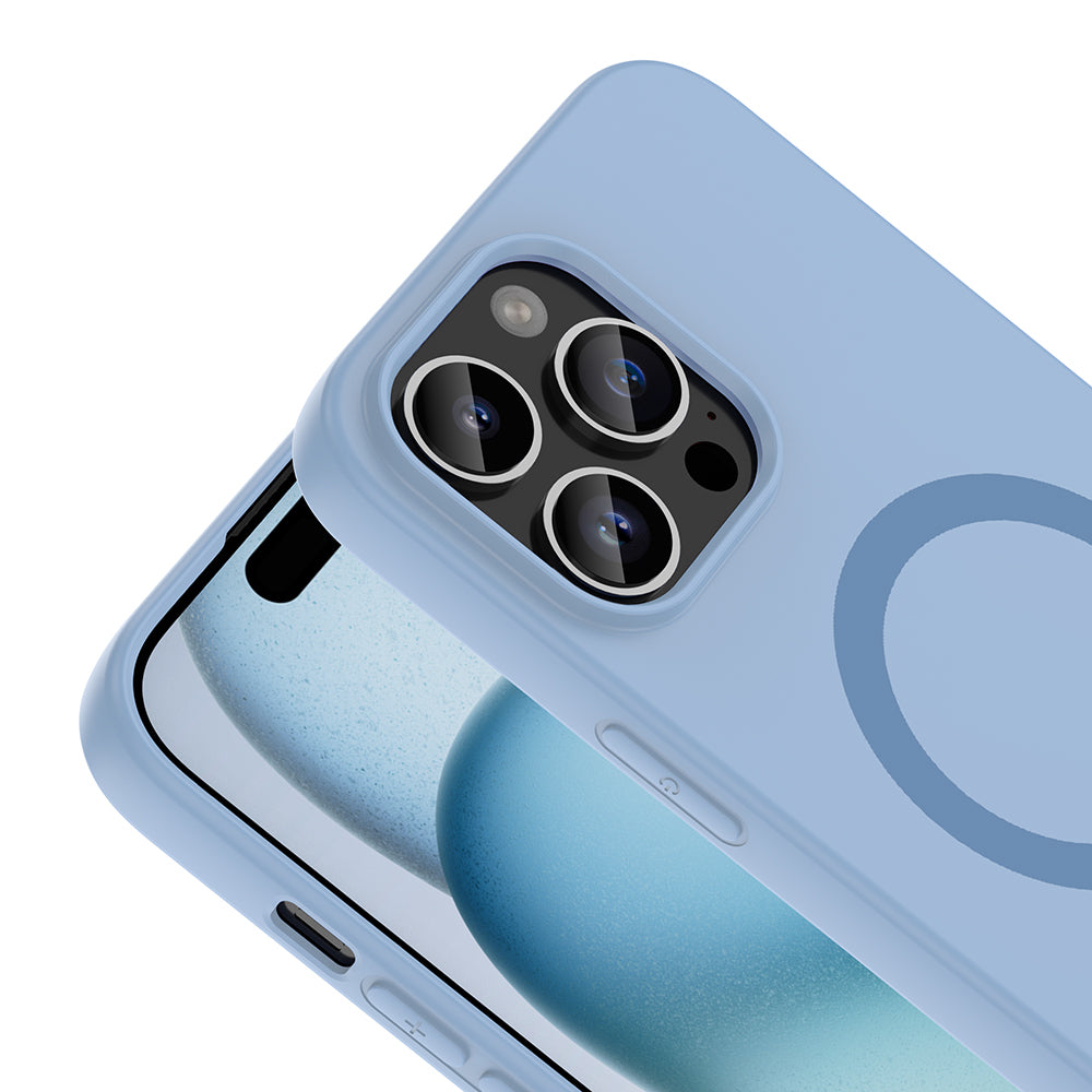 __vg|Baby Blue|1|8680436940235-02|Apple iPhone 14 Pro Max Kılıf MagSafe Şarj Özellikli Gordonix Aris Silikon Kapak