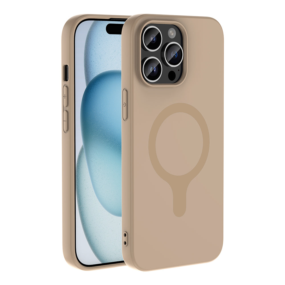 __vg|Krem|0|8680436940266-01|Apple iPhone 14 Pro Max Kılıf MagSafe Şarj Özellikli Gordonix Aris Silikon Kapak