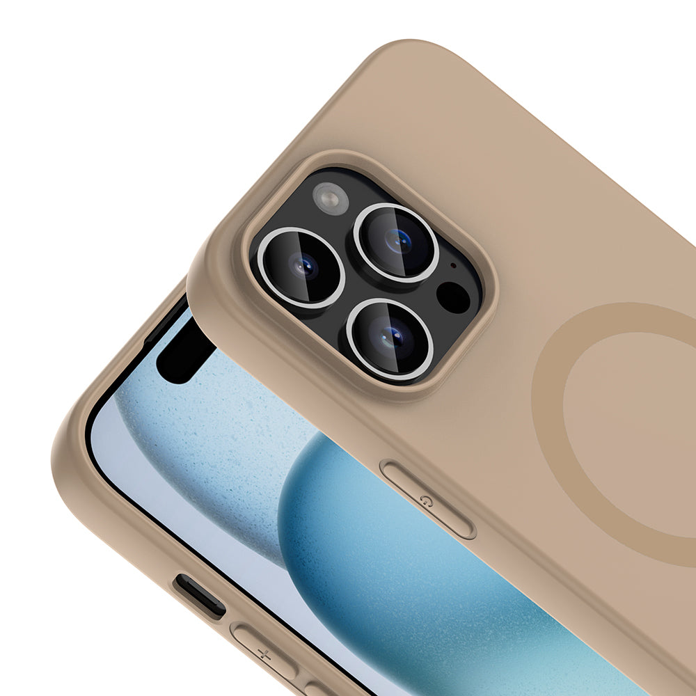 __vg|Krem|1|8680436940266-02|Apple iPhone 14 Pro Max Kılıf MagSafe Şarj Özellikli Gordonix Aris Silikon Kapak